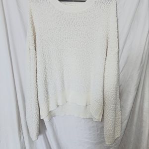 Love + Joy Ladies Crew Neck Long Sleeve Popcorn Knit Sweater Size xl